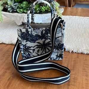 H and M canvas mini tote